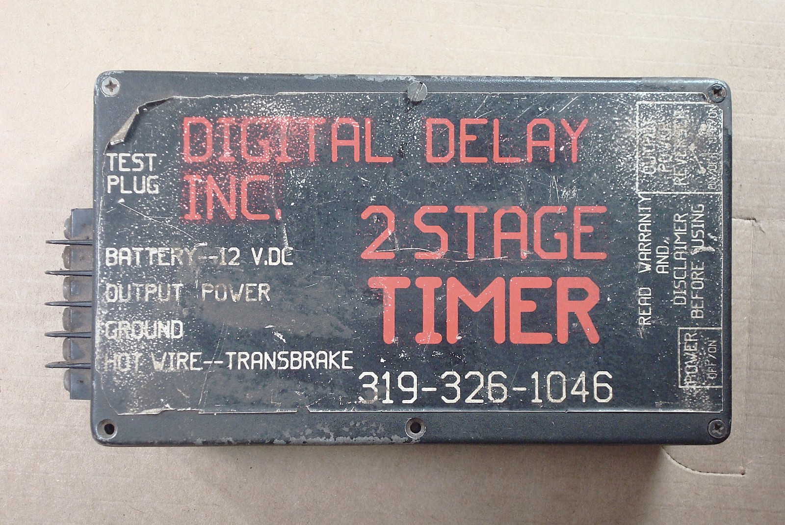 Digital delay 2 Stage Timer box drag race car dragster Nitrous TESTED