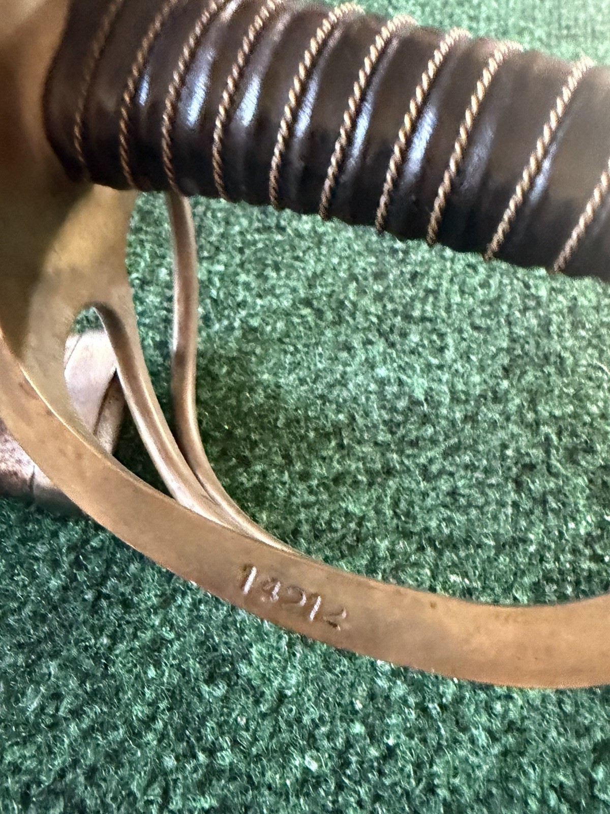 US CIVIL WAR CAVALRY SWORD WITH SCABBARD DATED 1862