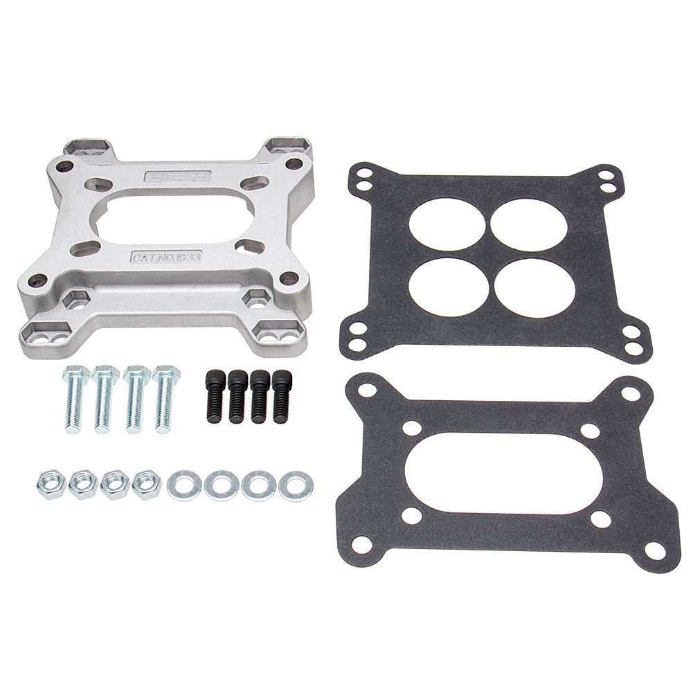 Aluminum 1933 Carb Carburetor Adapter 2bbl-4bbl Kit 4-Bolt 2 Barrel to 4 Barrel
