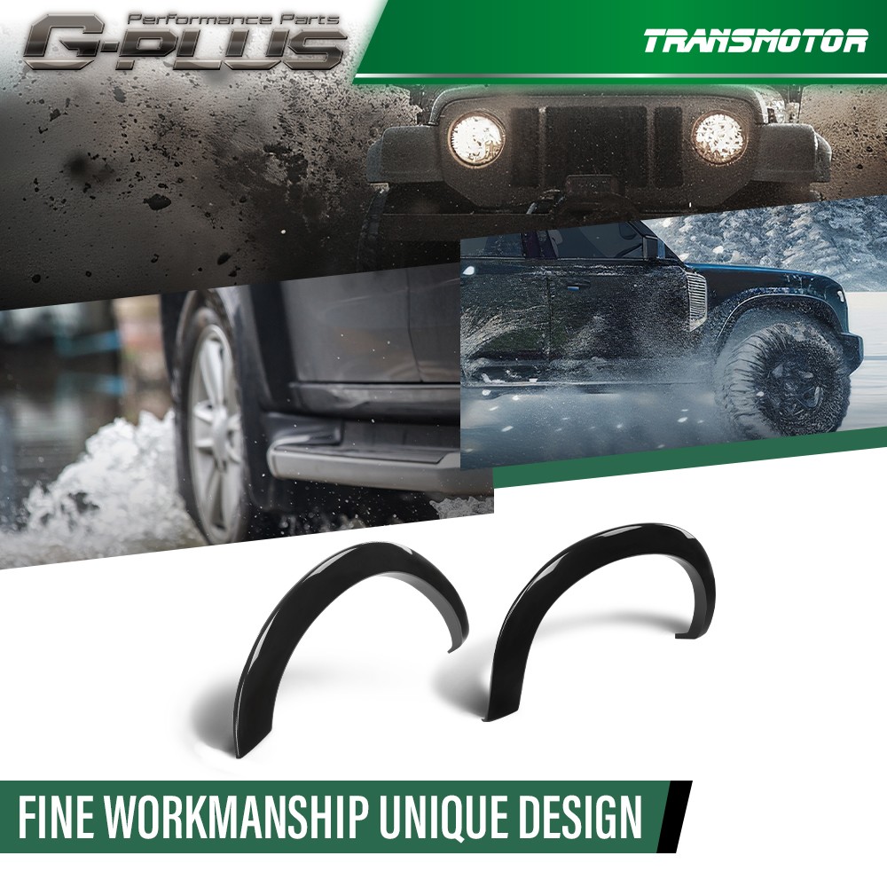 Fit 2011-2016 Ford F-250 / 350 Factory Style Smooth Black Fender Flares Set of 4