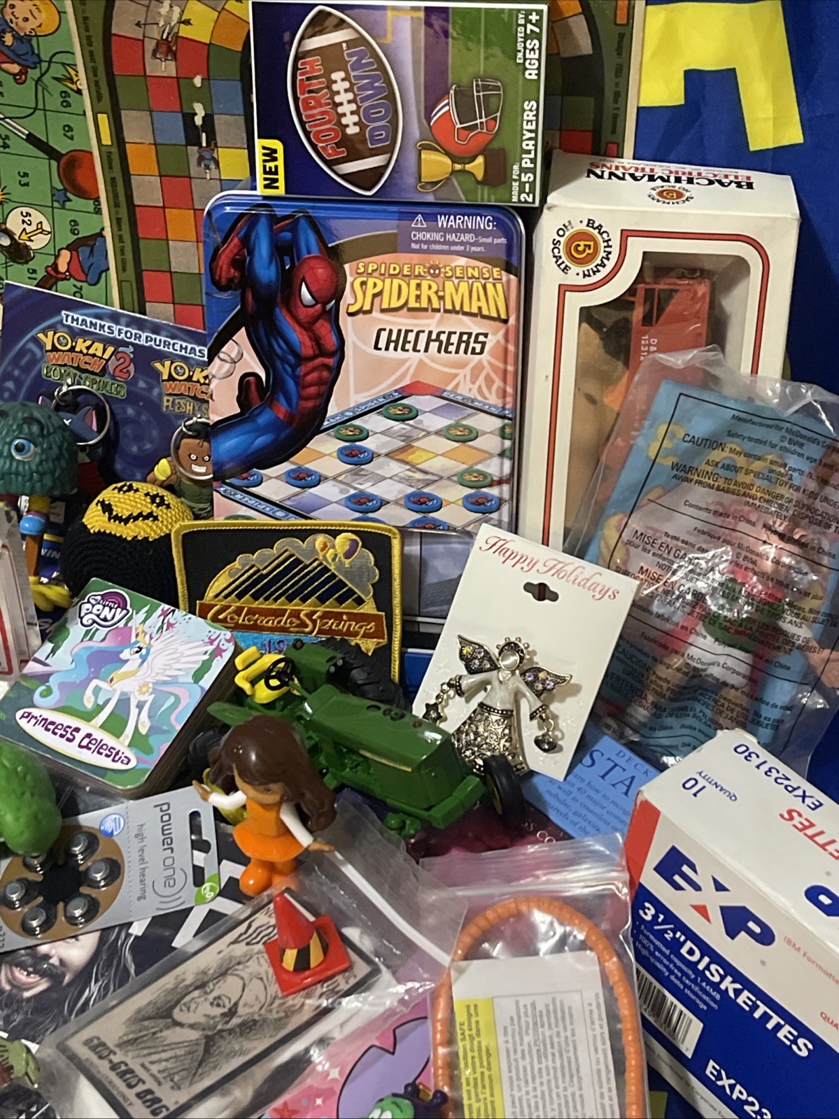 Huge Vintage Toy Lot Disney Marvel Star Wars Hot Wheels Garfield Felix 80s 90s+