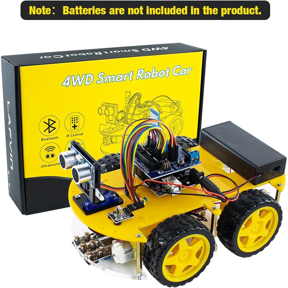 R3 Smart Robot Car Kit V5 for Arduino Robotics for Kids Ages 8+STEM Science Gift