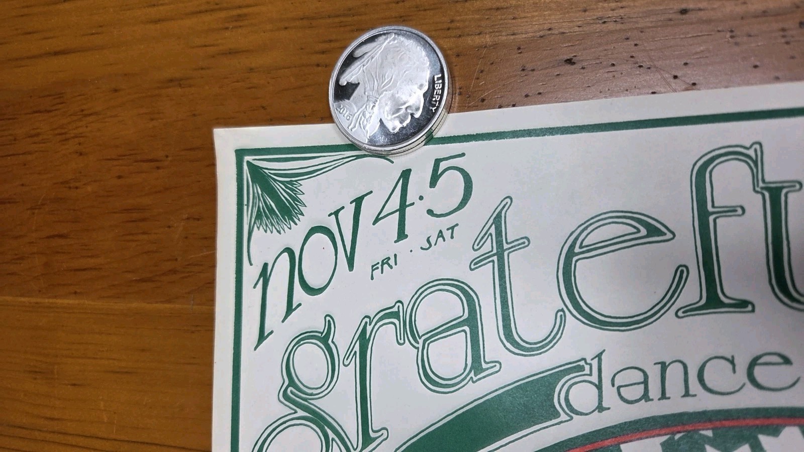 RARE 1966 GRATEFUL DEAD CONCERT POSTER FD-33-3 AVALON EXCELLENT COND.