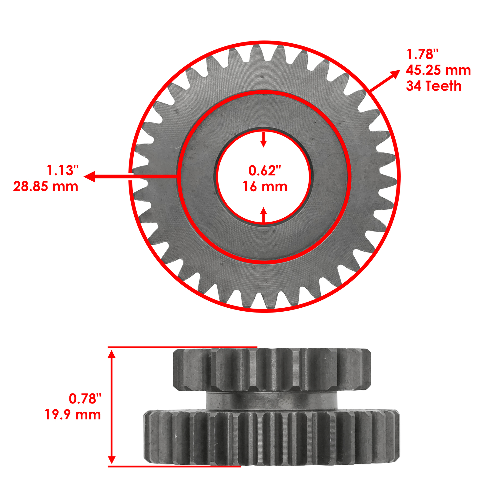 Starter Clutch Gear Idler Bearing Kit for Yamaha Big Bear 400 YFM400F 2000-2012