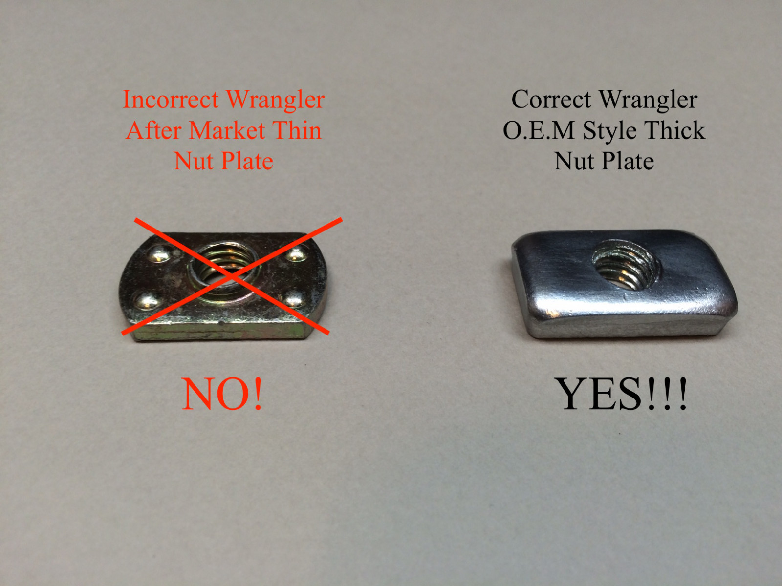 Jeep Wrangler Universal Easy On Off Hard Top Fasteners Nuts Bolts for YJ TJ JK