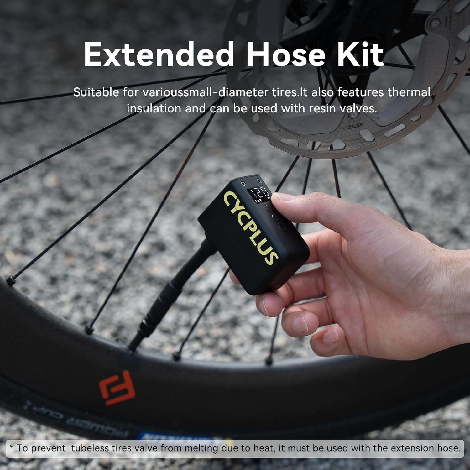 CYCPLUS AS2Ultra 120 PSI Electric Mini Pump, Gauge, Presta/Schrader - openbox