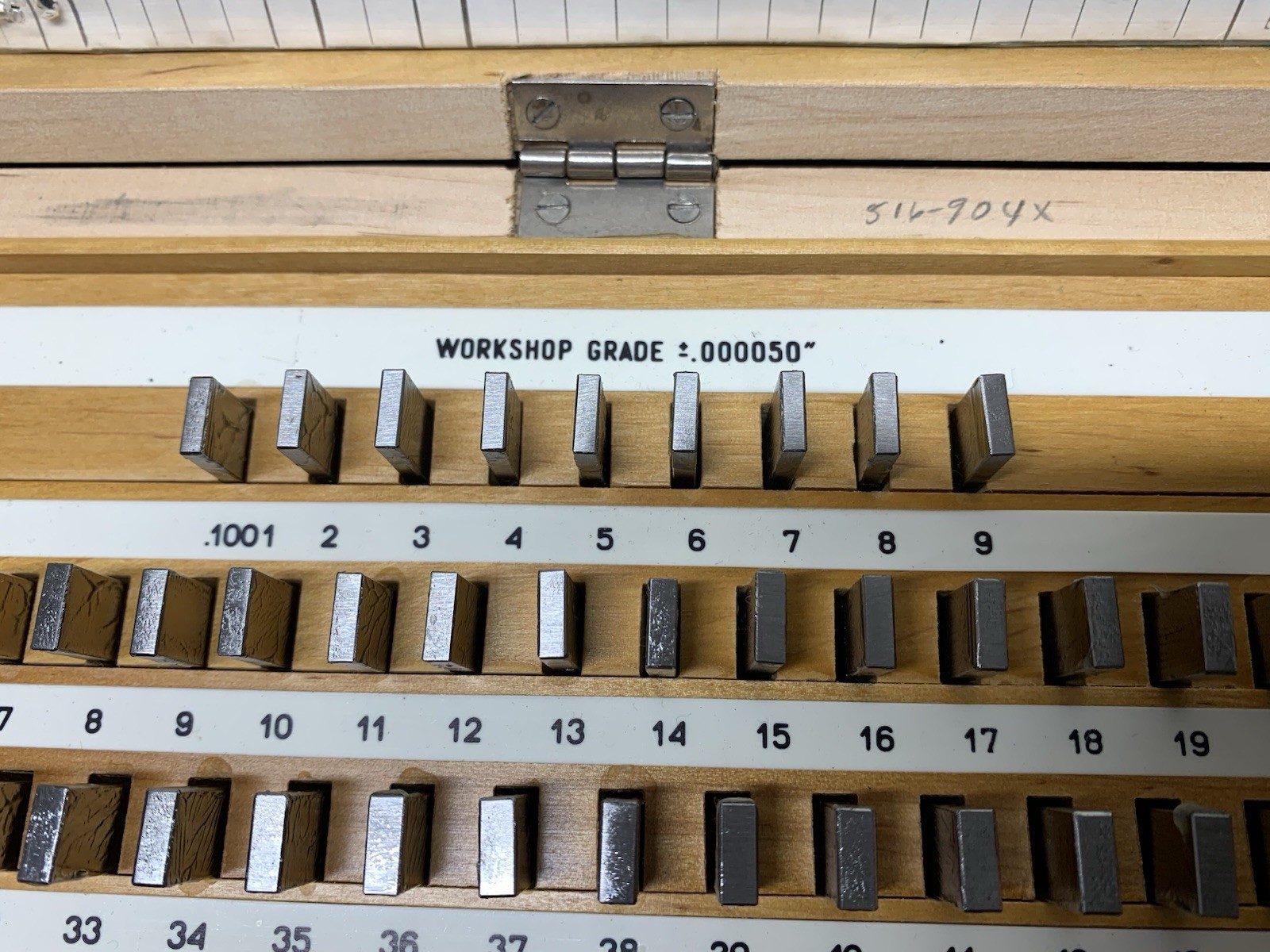 (NOS) 81 Piece Grade B Gage Block Set #516-904X Poland year 1979