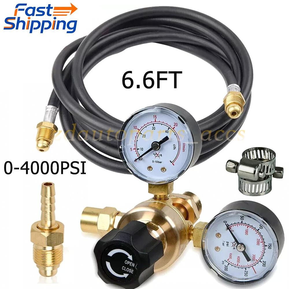 Argon CO2 For Lincoln Mig Tig Flow Meter Welding Regulator Welder Gauge Gas+Hose