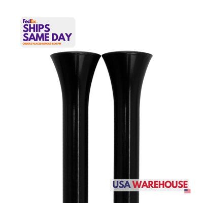 Billet Specialties BLK45930, Door Lock Knobs Tri-Five Smooth Black Pair Performa