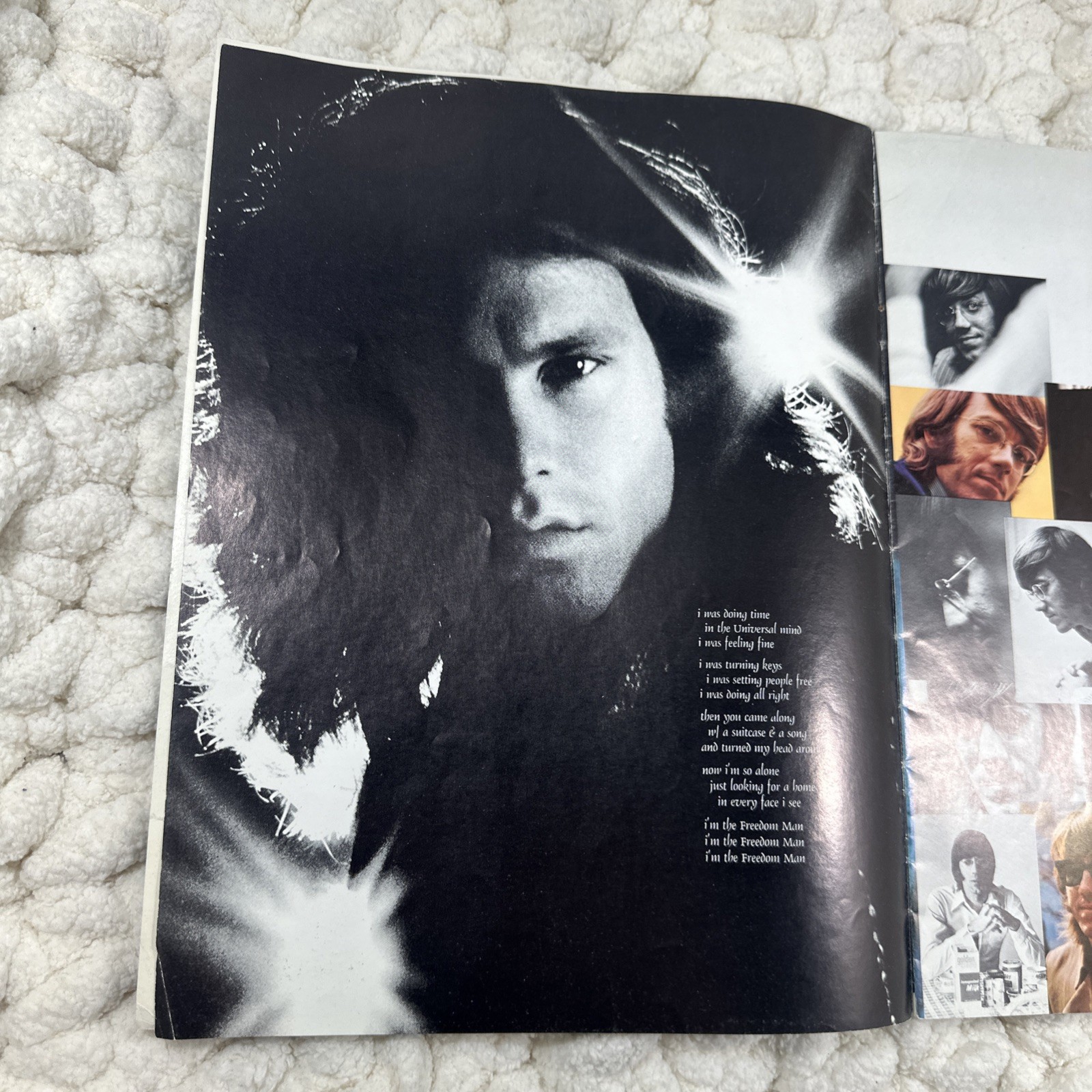 THE DOORS WAITING FOR THE SUN Jim Morrison 1968 TOUR Program Original 1968 As Is