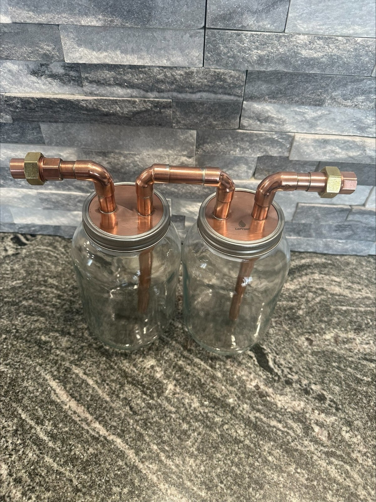 CoProof 1/2 Gallon Mason Jar Thumper Kit Double Distill W/Jars A23