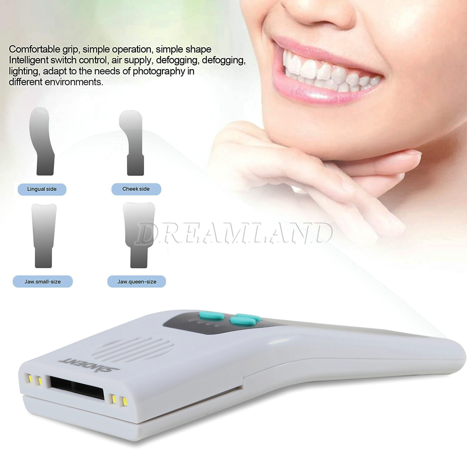 Dental Anti-fog Mirrors Photography Reflector No-Fog LED Automatic Mirrors Kit
