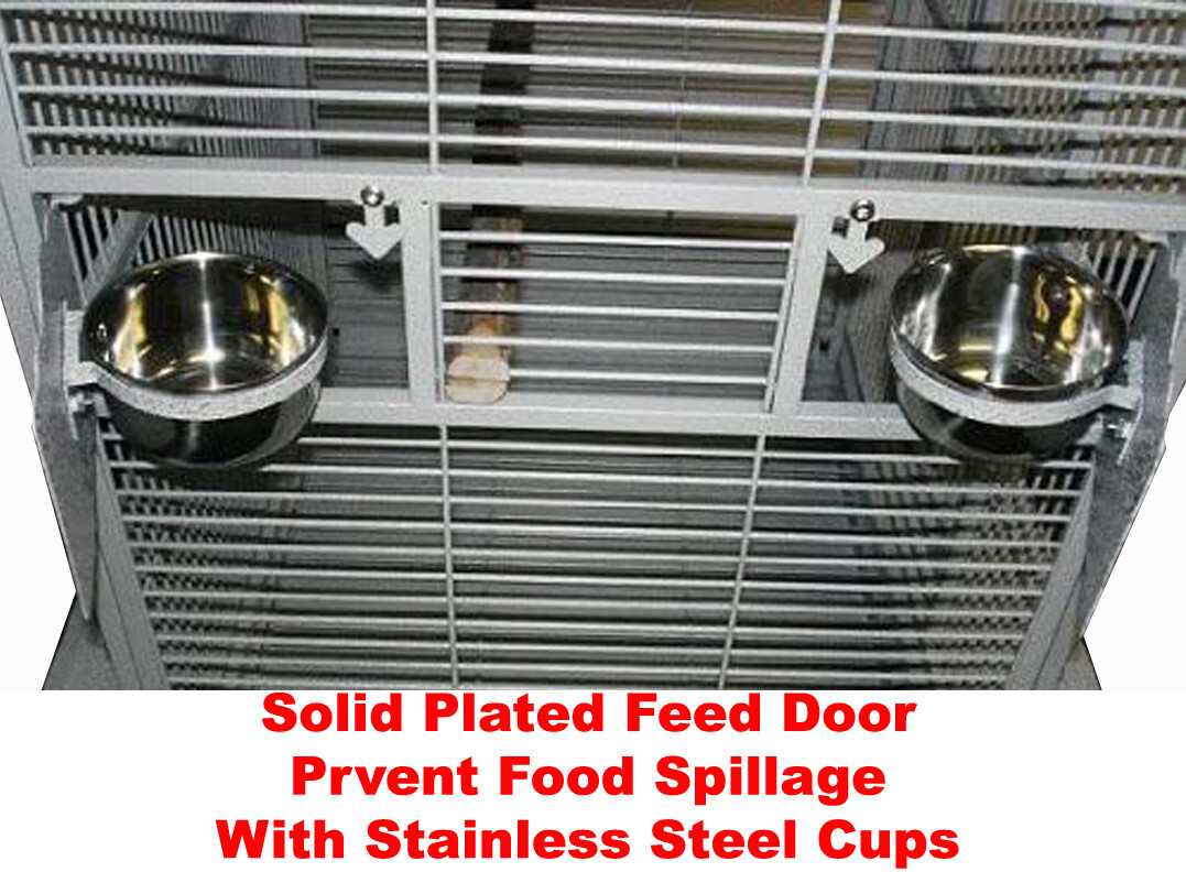 Large Parrot Open Play Dome Top Cage Cockatiel Macaw Conure 28"Lx22"Wx 62"H