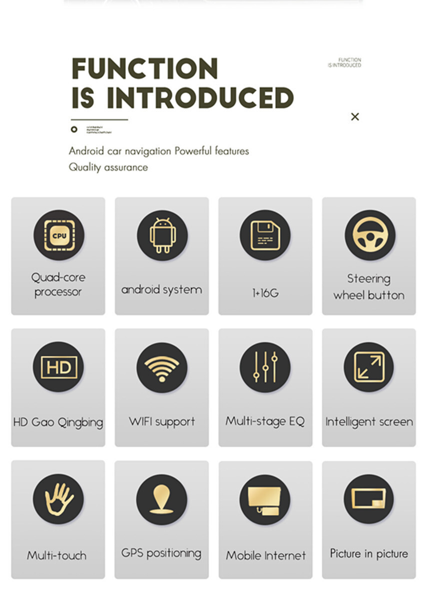 Stereo Car Radio For Carplay GPS Bluetooth Touch Screen Video Player Mirror Link