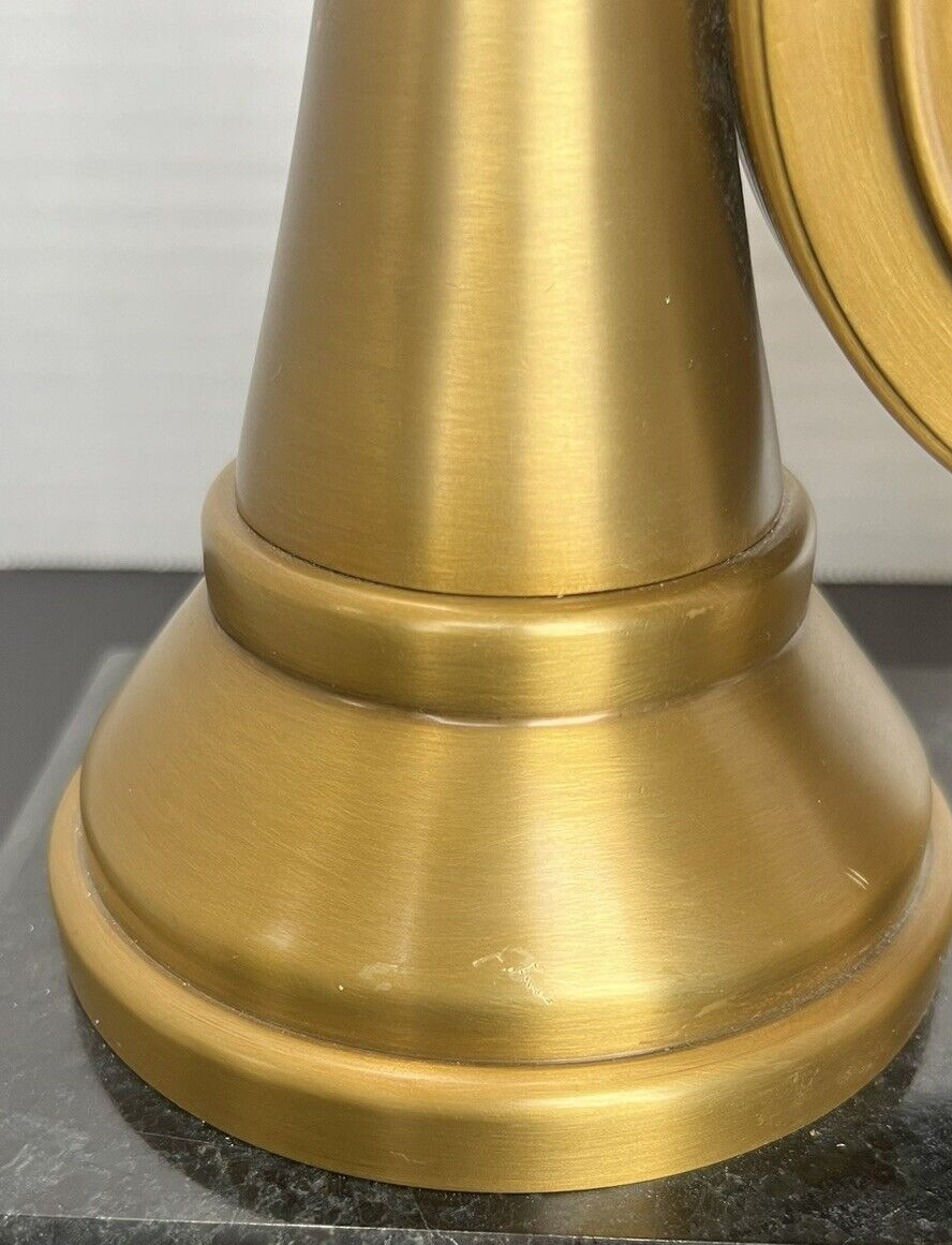 Maitland Smith CHESS SET Mantle Shelf Desk Clock with Marble Base King Queen