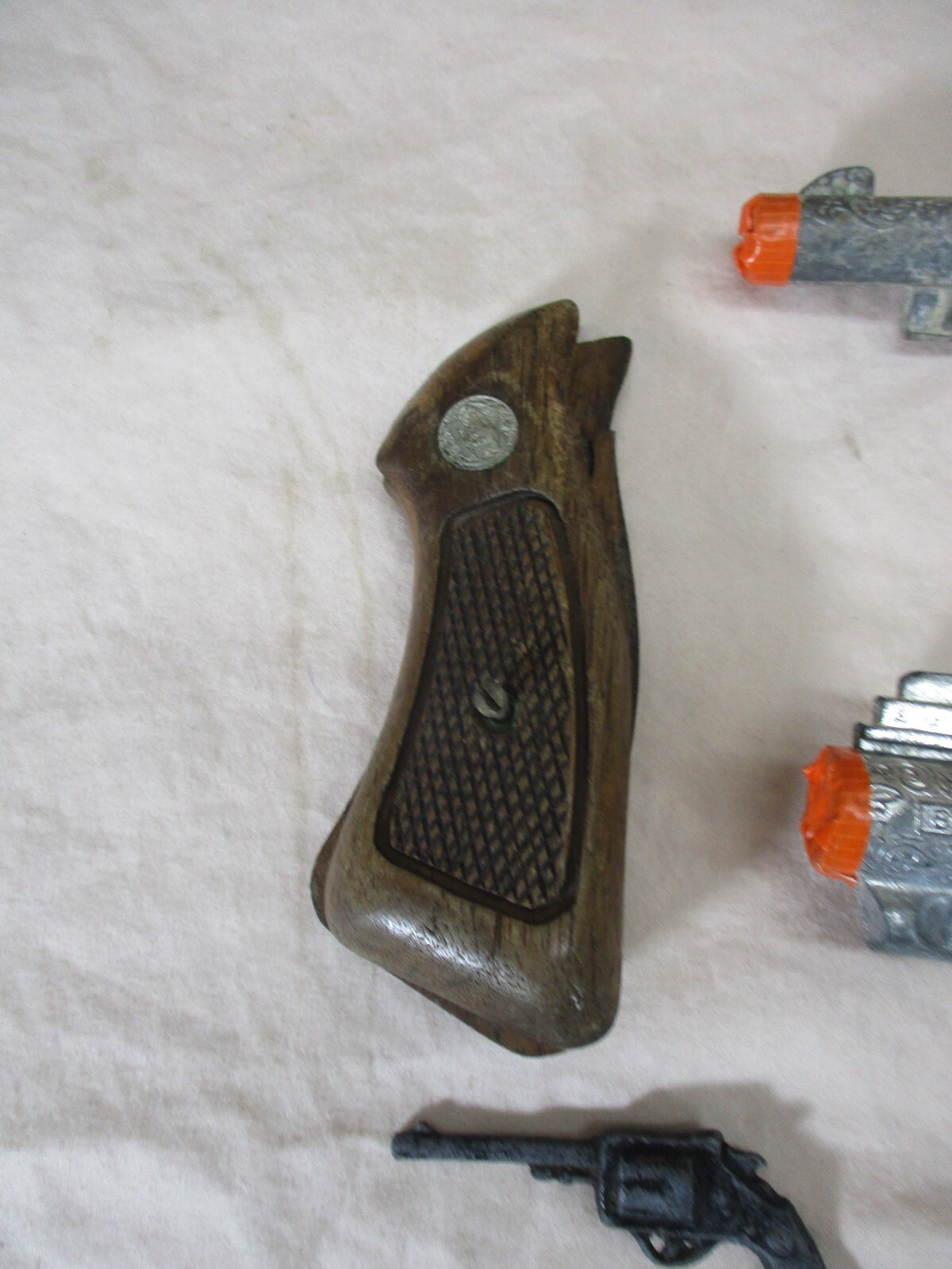 Vintage Die Cast, Metal & Plastic Toy Cap Guns Lot