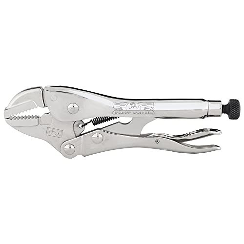 Eagle Grip by Malco LP7WC 7 In. Curved Jaw Locking Pliers with Wire Cutter