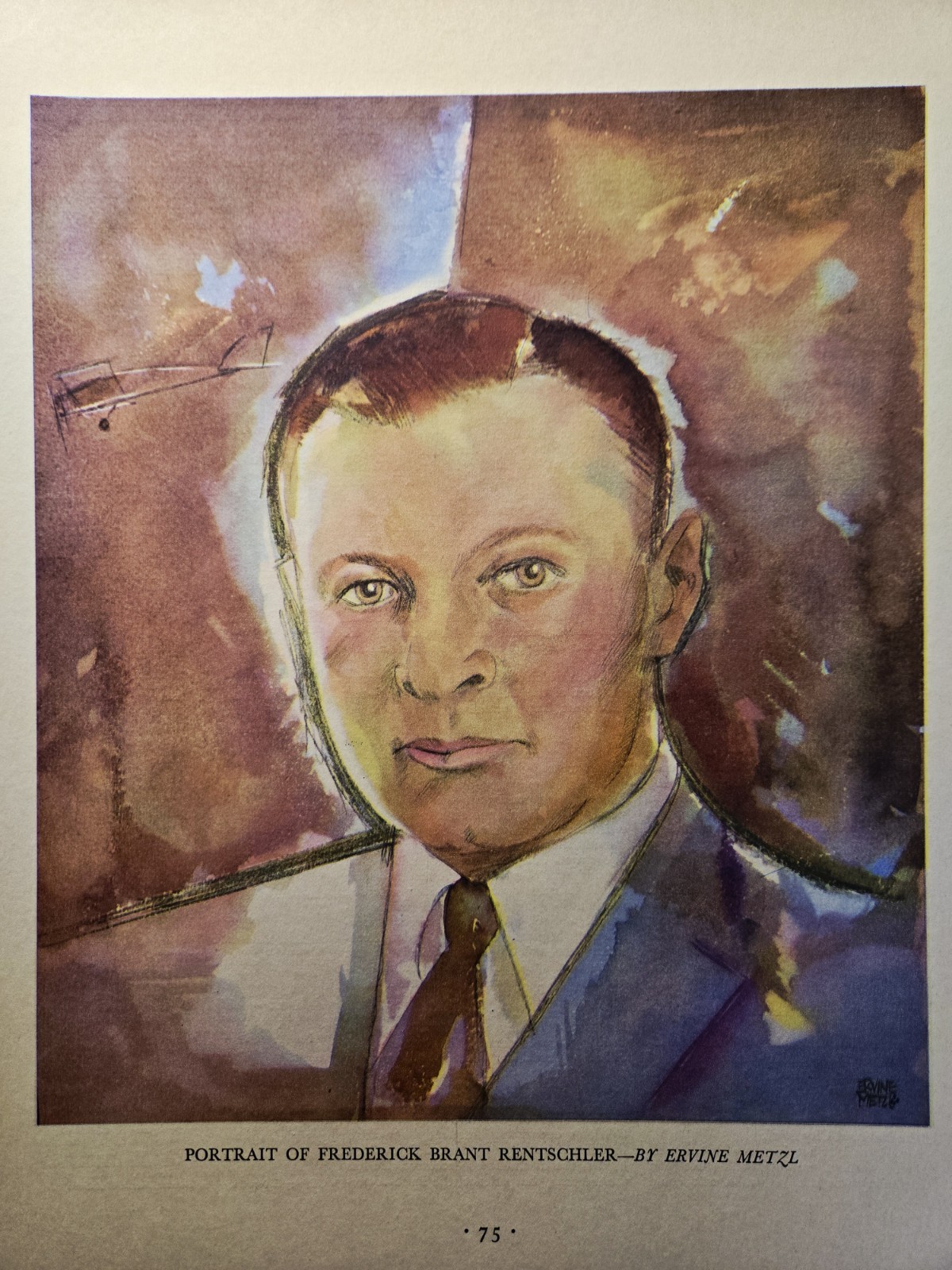 1930 Rentschler Brothers Magazine Article Banking Aviation Tycoons Ervine Metzl