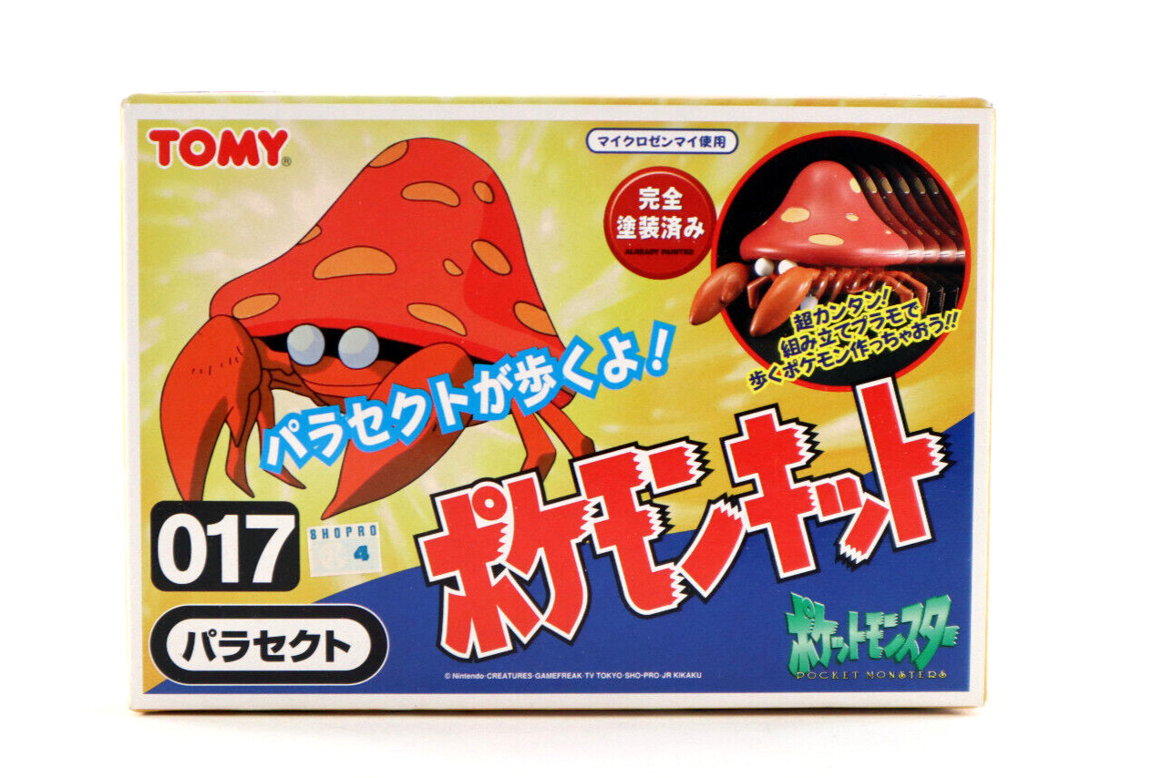 Vtg 1998 Pokemon Parasect 017 Tomy Wind Up Model Kit Japan New Sealed US Seller