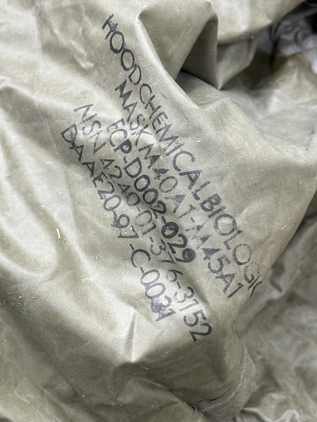 US Military M40/M42 Series Chemical Biological Gas Mask Hood Bag Case & Parts