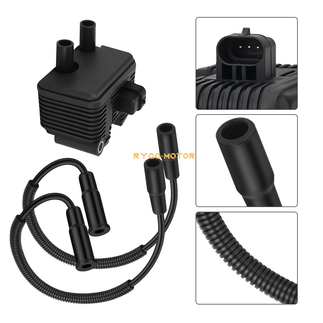 Dual Ignition Coil 31655-99 For Sportster 883 1200 Custom Low Roadster