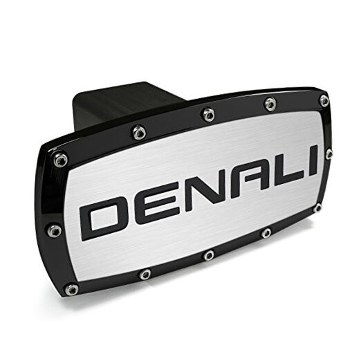 CarBeyondStore GMC Denali Black Trim Billet Aluminum Tow Hitch Cover