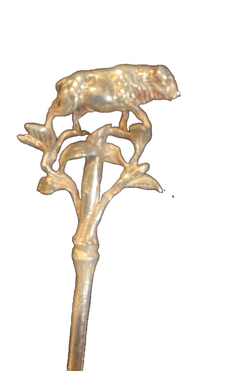 Vintage 6- Safari Sterling .925 cocktail Bamboo style picks A09