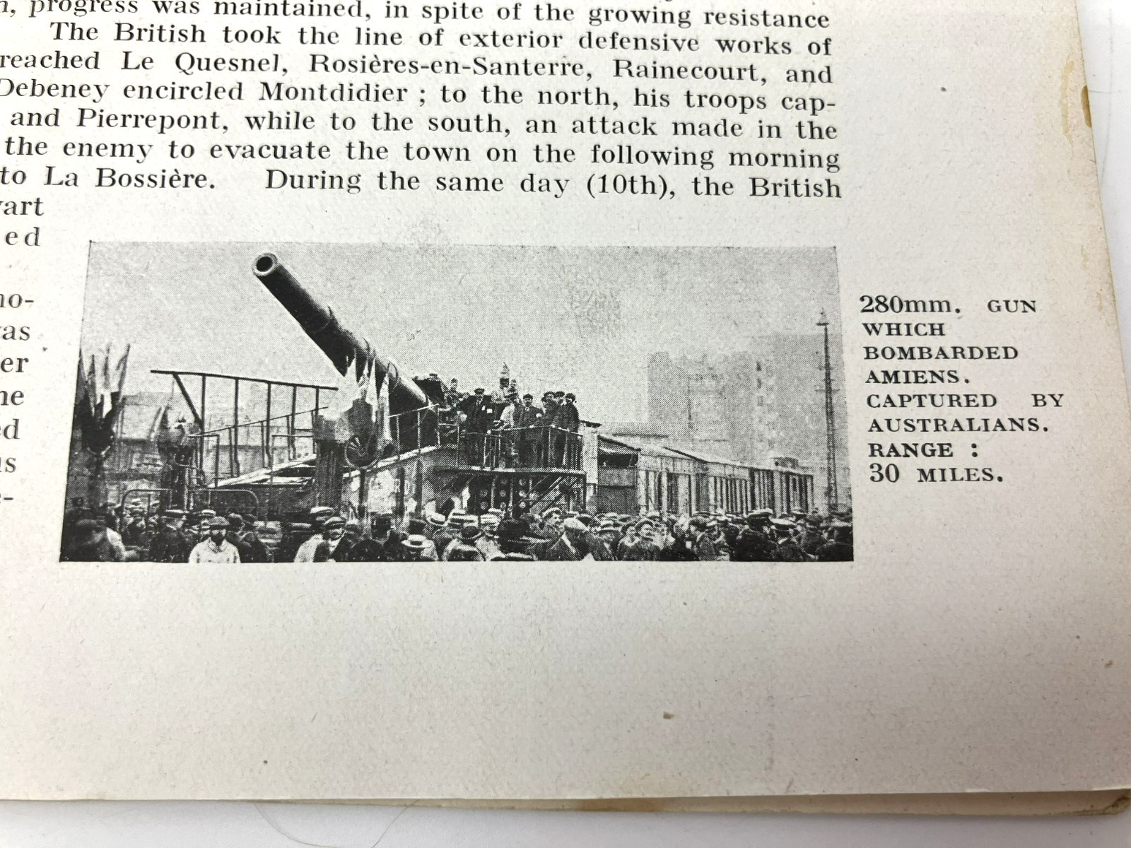 Antique 1919 WWI AMIENS Before And During The War Michelin Illustrated Guide