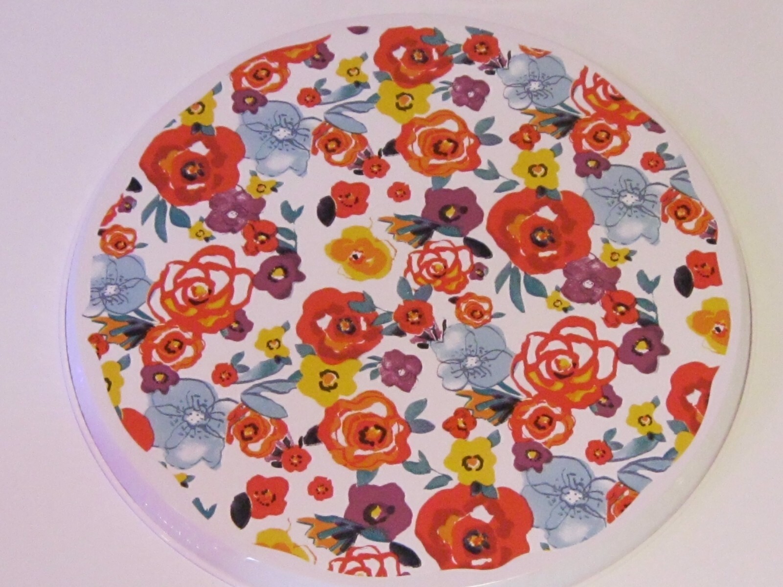 NEW HANDCRAFTED PIONEER WOMAN FLEA MARKET FLORAL LAMINATED STOVE BURNER COVERS