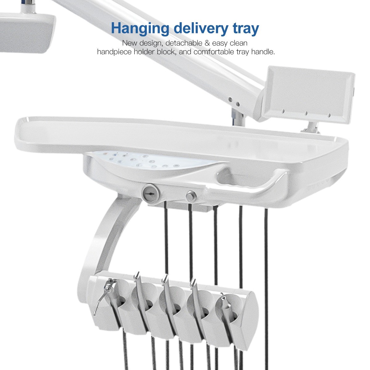 Dental Unit Chair DC Motor Computer Controlled PU Leather Integral Doctor Stool