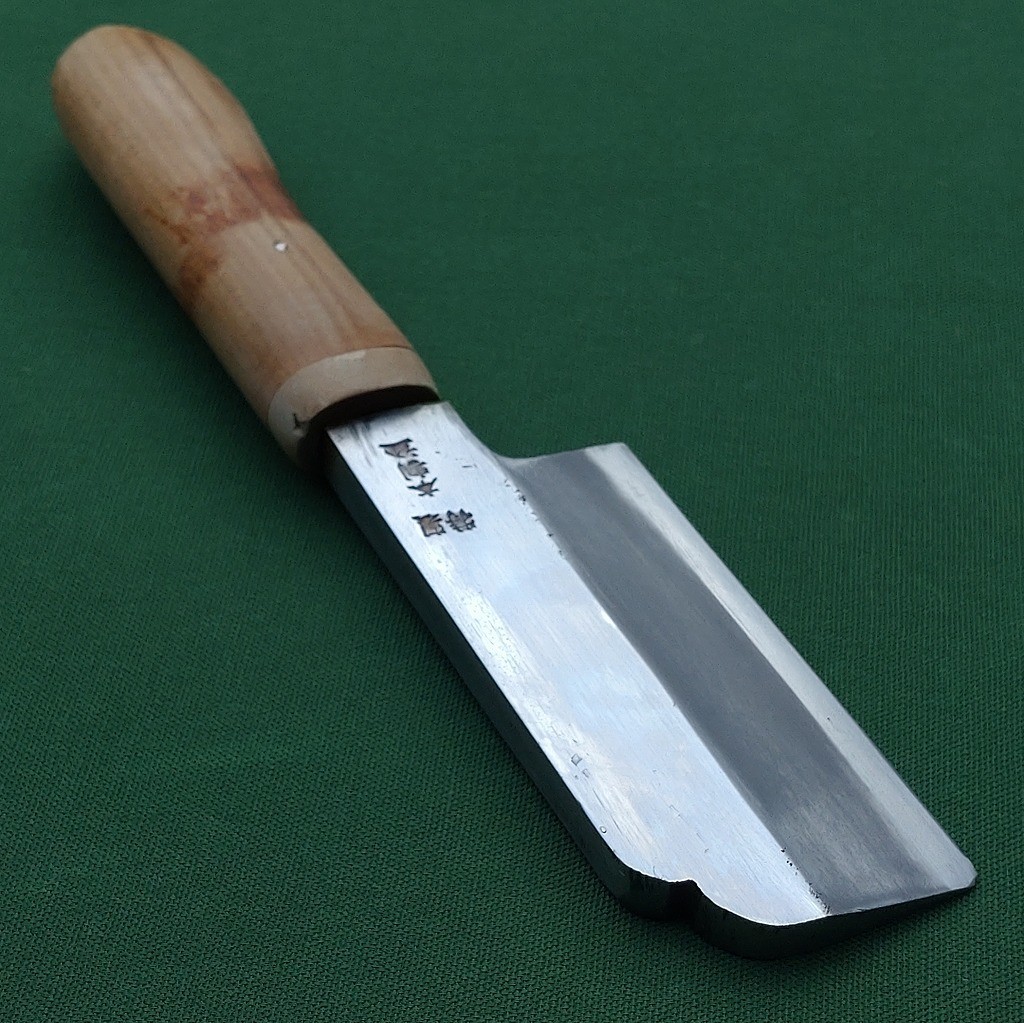 Japanese Flower Cutting Nata Horticulture Knife Hatchet CL Steel 80mm w/ Saya