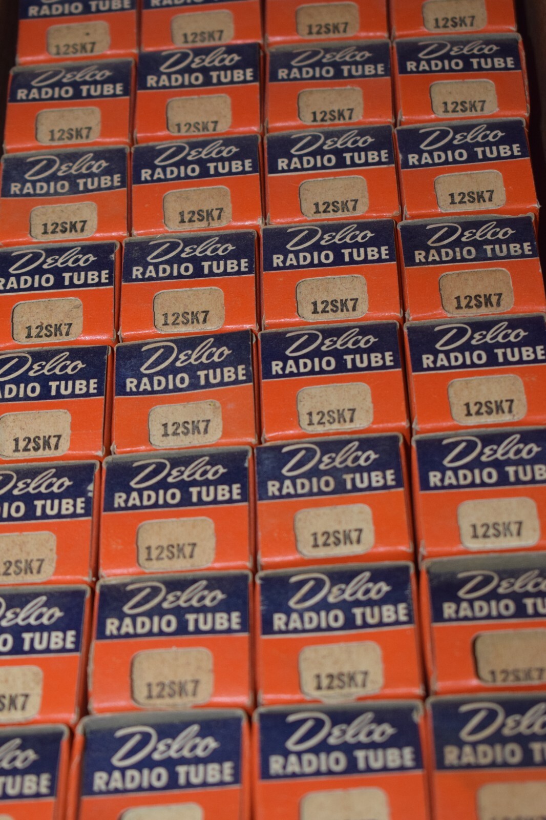 Qty 1 - NOS 12SK7 RCA Delco Vintage Tube -New old stock in box- MANY AVAILABLE