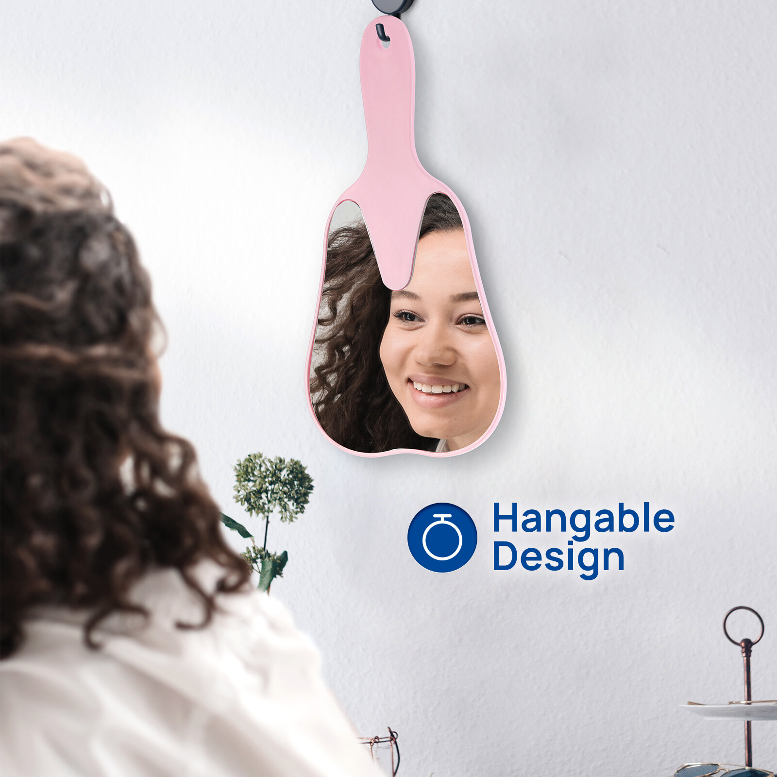 JMU Dental Mirror Tooth Shaped Hand Held Mirror Tooth Inspection Instrument