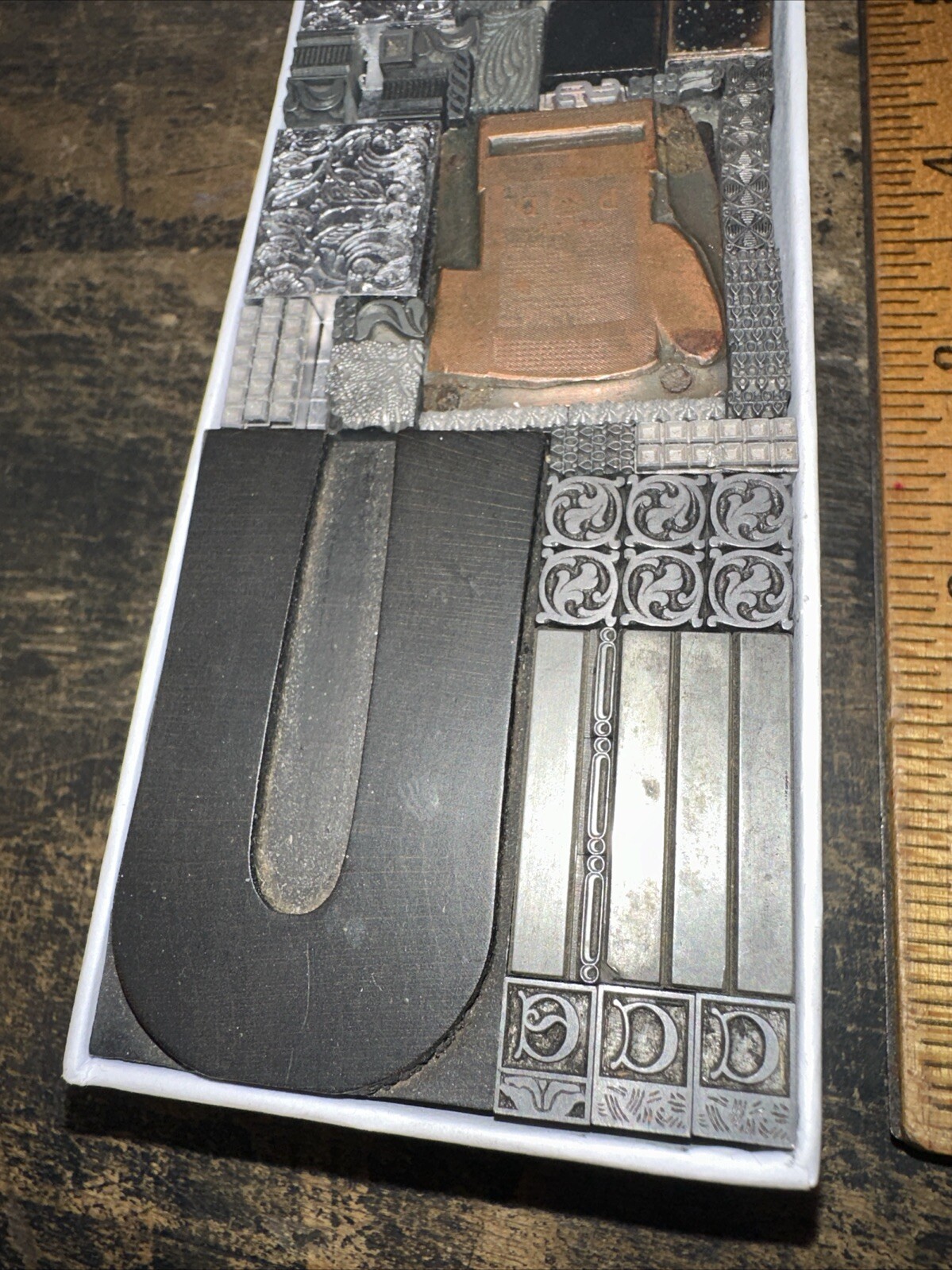 Printing Blocks “ Lead Ornamental Borders Dingbats” Nice Variety Beautiful! C7