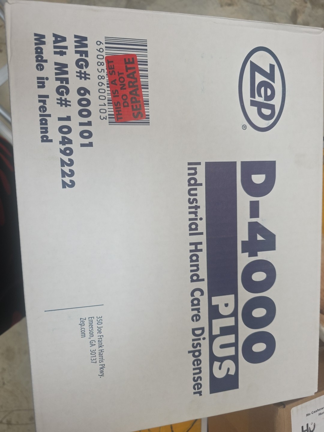 Zep Commercial D-4000 Plus Dispenser - Metallic Gray, Blue