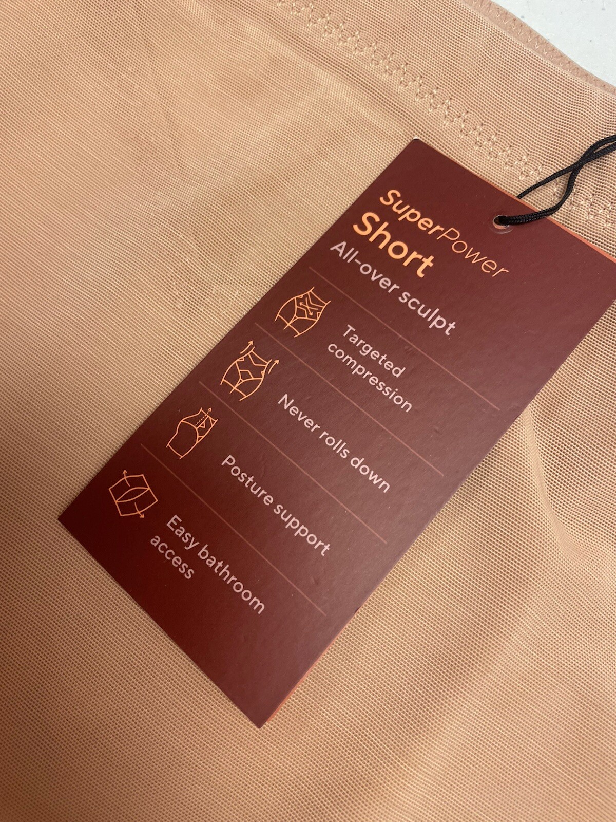 Honeylove SuperPower Short Women's Large Shapewear Sand Sculptwear New W Tags XL