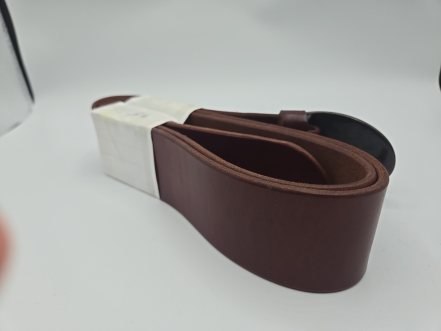 Replica Civil War Reenactment Confederate Belt Plate Brown Leather Belt Size 48