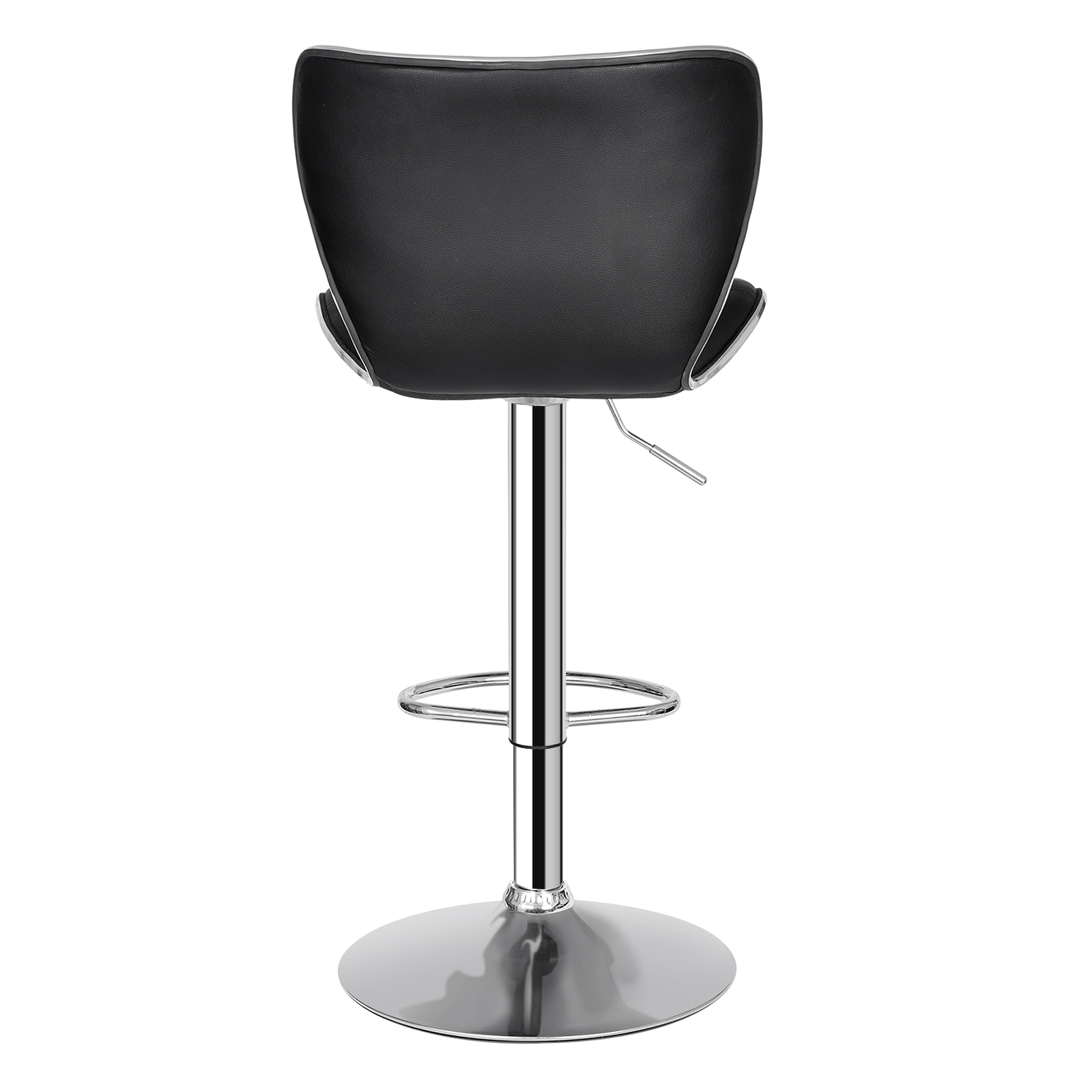 Set of 4 Swivel Bar Stools w/Shell Back Ajustable Height Footrest Design Home