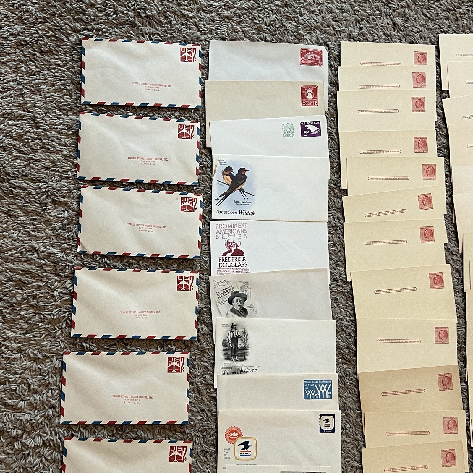 INVESTOR RESELLER BOX LOT OF OVER 200 UNUSED EARLY US POSTAL CARDS AND COVERS