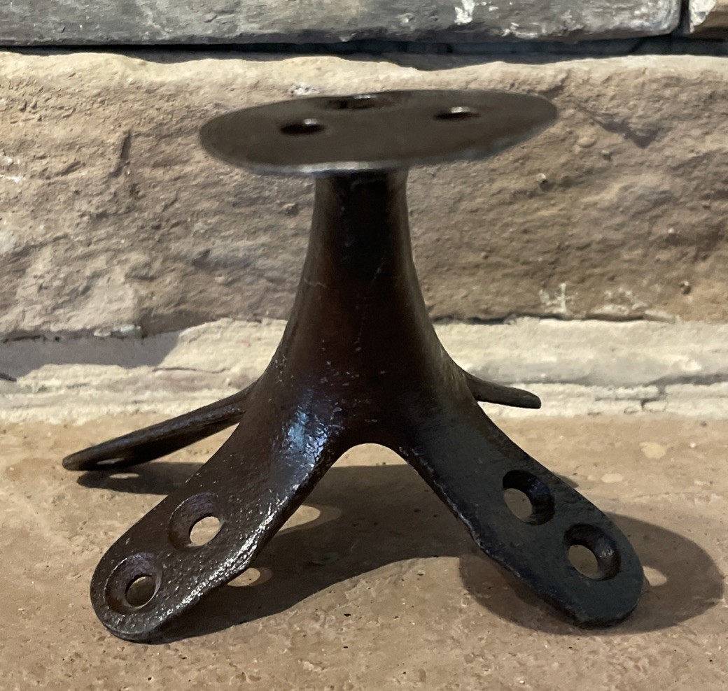 Antique / Vintage Saddle Frame Iron Horn Metal Old West Saddle Horn Part As Is