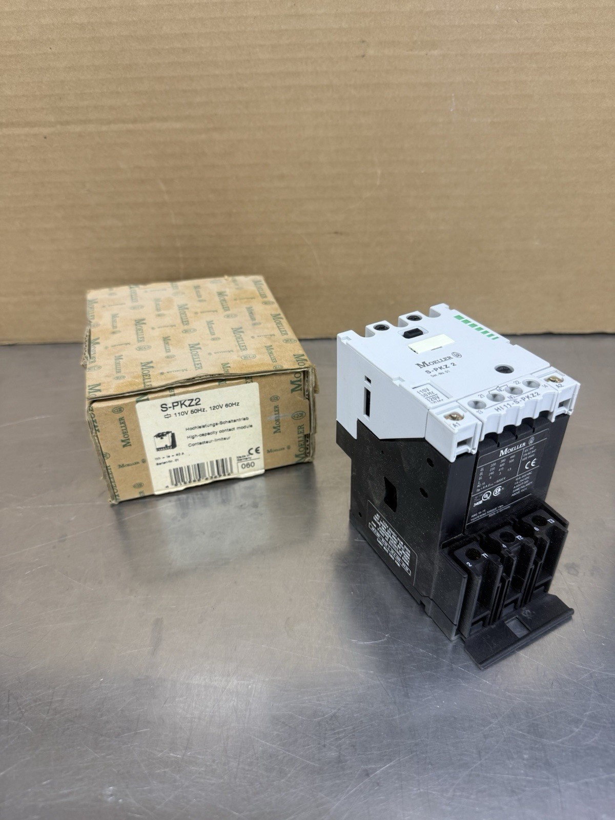 Moeller S-PKZ2 High Capacity Contact Module Contactor New In Box Made In Germany