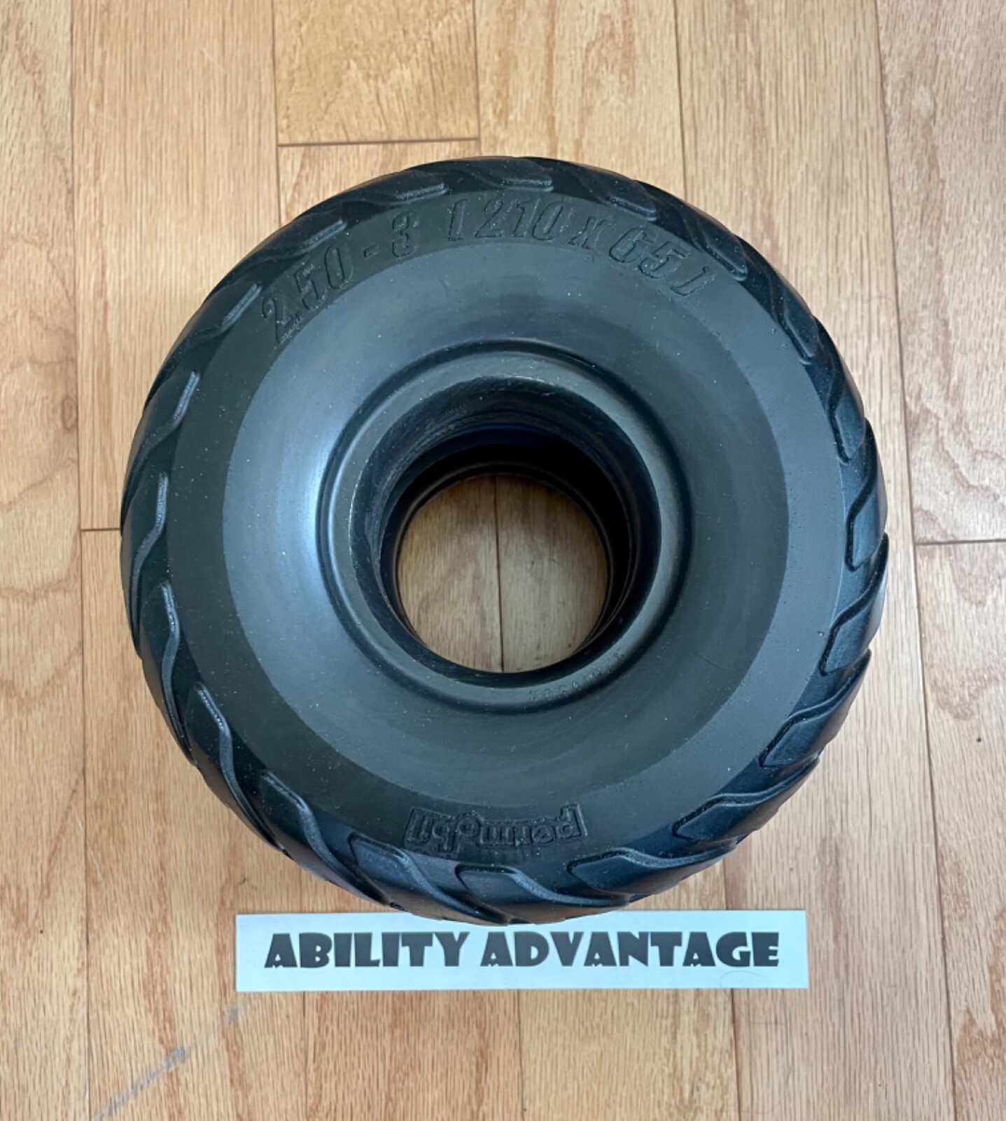 NEW: 2 PERMOBIL AGGRESSIVE SOLID CASTER TIRES for F3, F5, M5 210x65 (2.50-3).