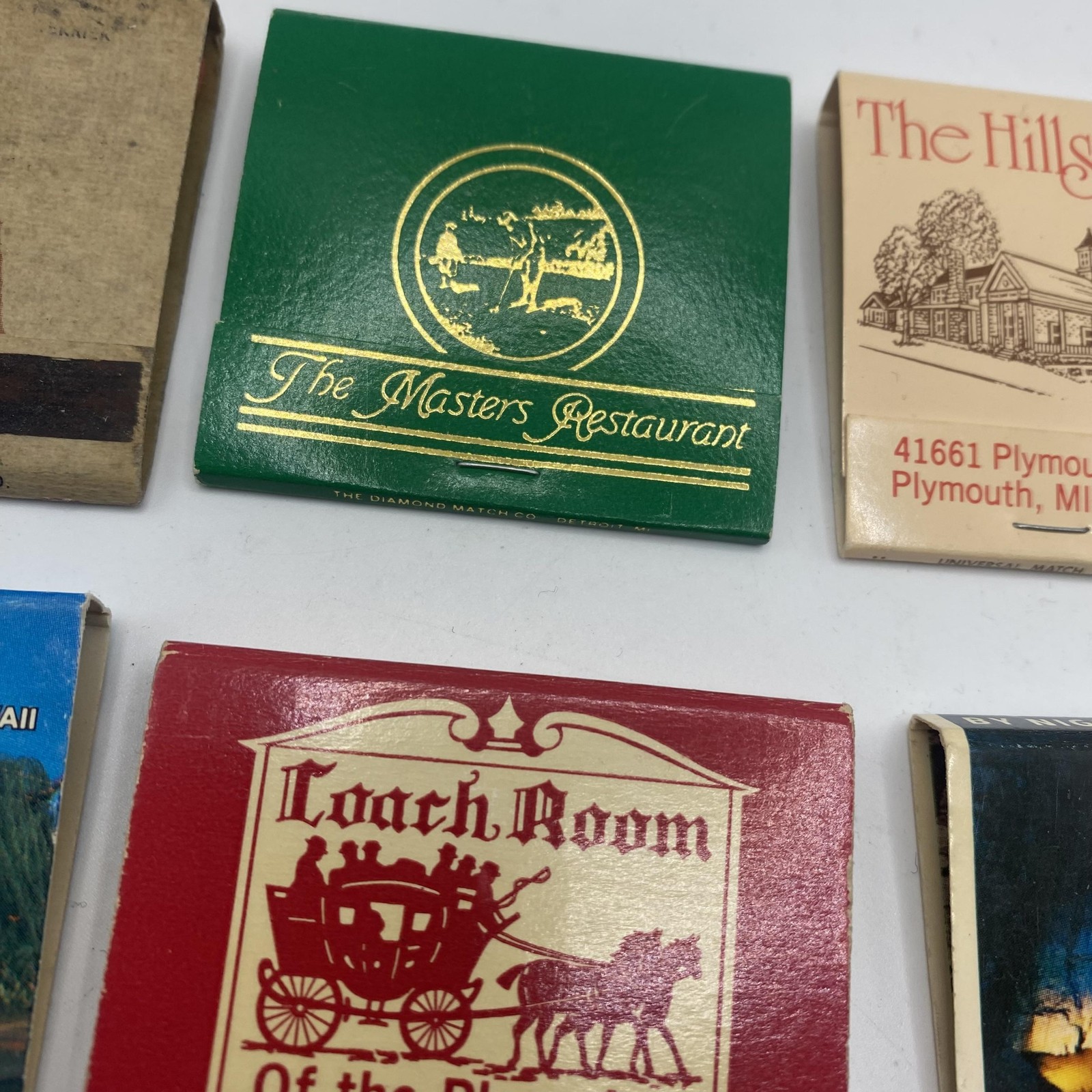 Vintage Assorted Restaurant Advertising Matchbooks Lot 12 Hawaii Michigan Golf