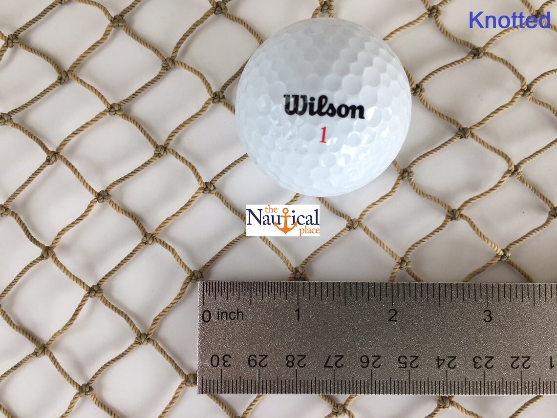 Authentic Used Fishing Net 5'x10' - Fish Netting - Old Vintage Nautical Decor