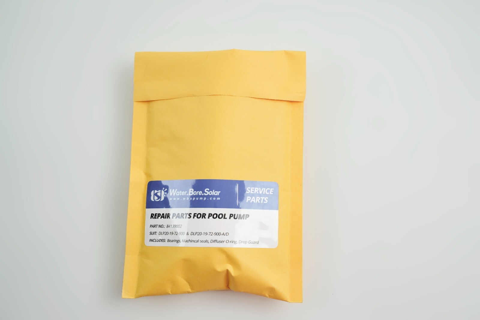 WBS Solar Pool Pump Repair Kit Service Mechanical Seal Bearing DLP20-19-72-900