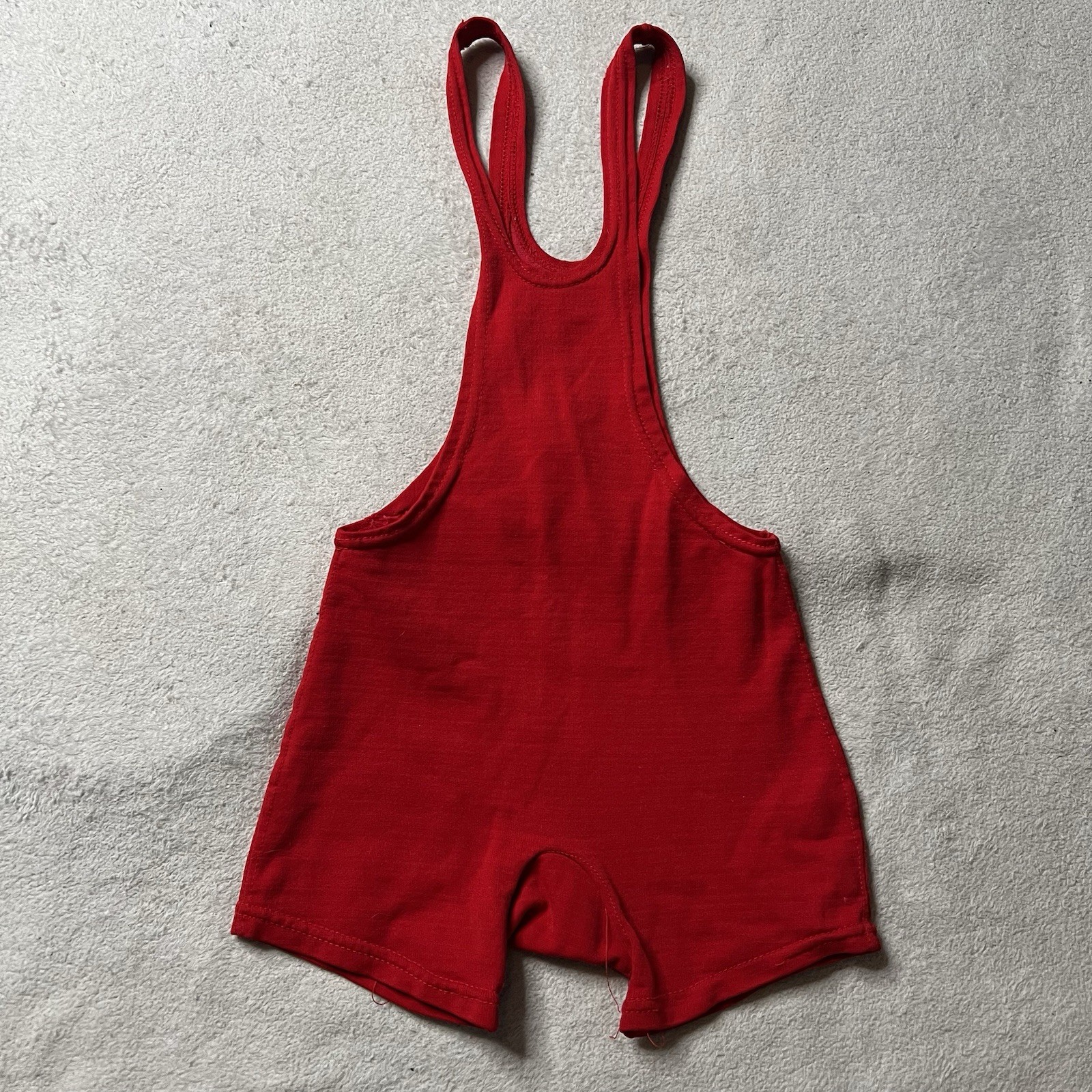 Vintage 1950's Iowa Sports Supply Youth Singlet Uniform Gym Class Sports Red 28