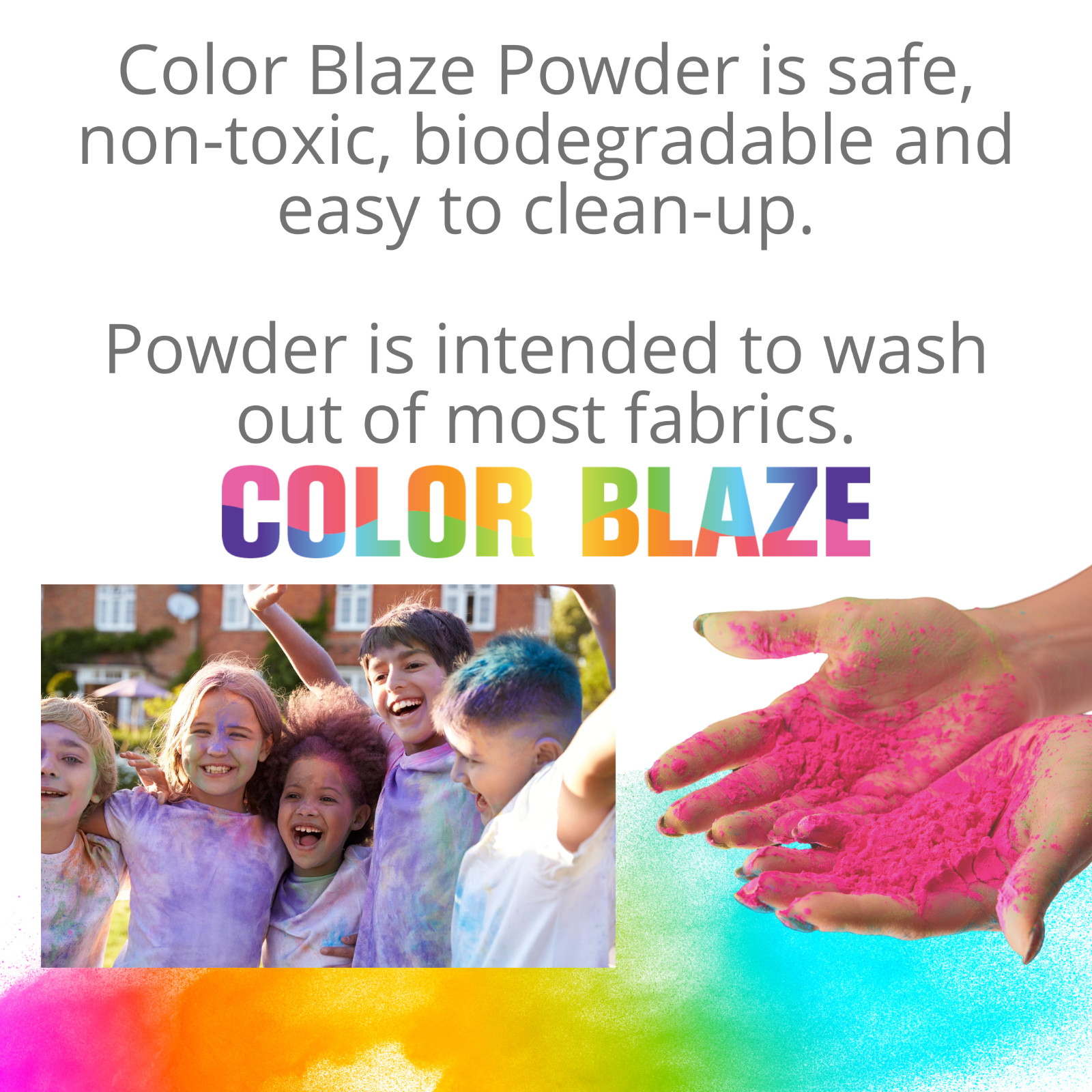 1 Pound Bags - 8 lbsTotal Backyard Color Fun Powder Perfect for Color Wars, Runs