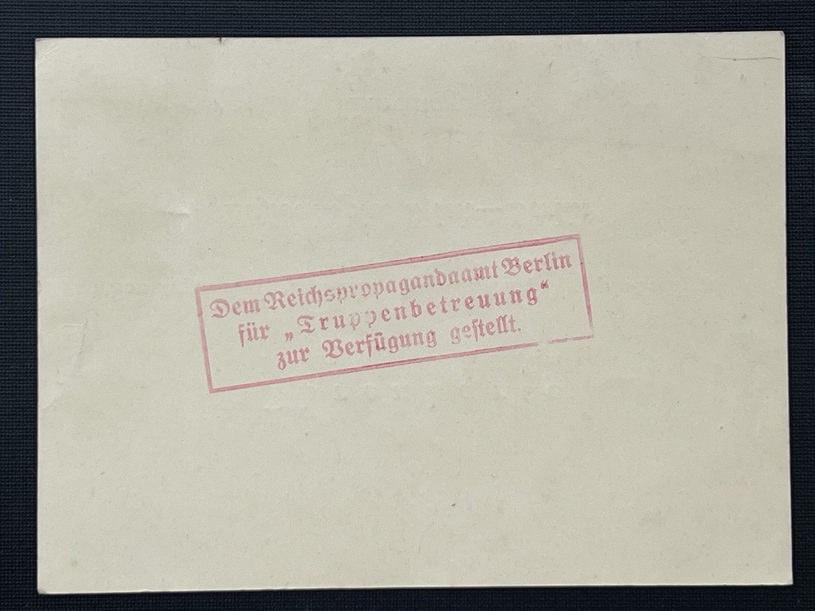 Ehrenkarte Nur für Verwundete in Uniform Honor Card Only for wounded in uniform