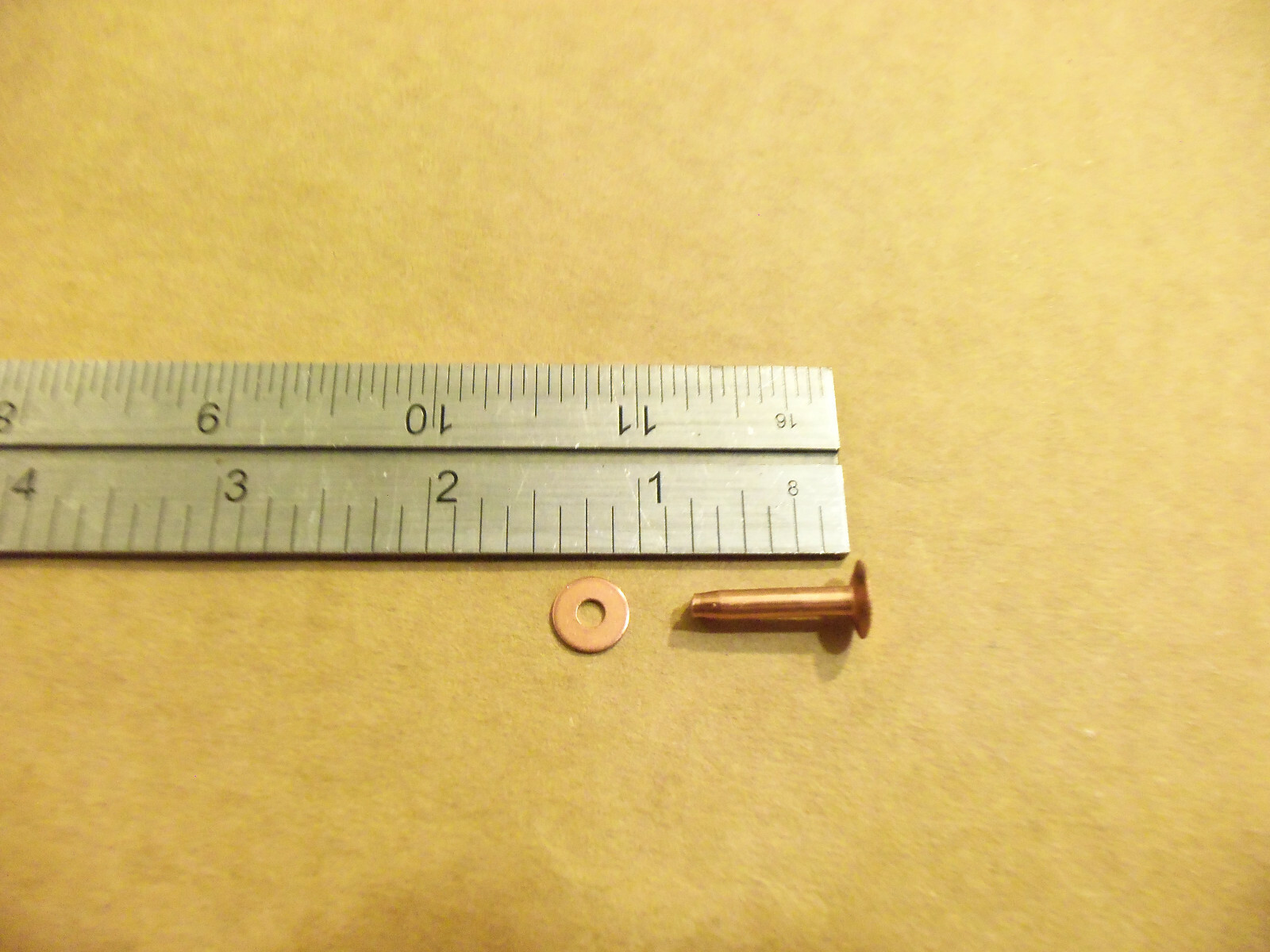 Copper Rivets & Burrs 3/4" 12 Gauge SCA (1 Pound)