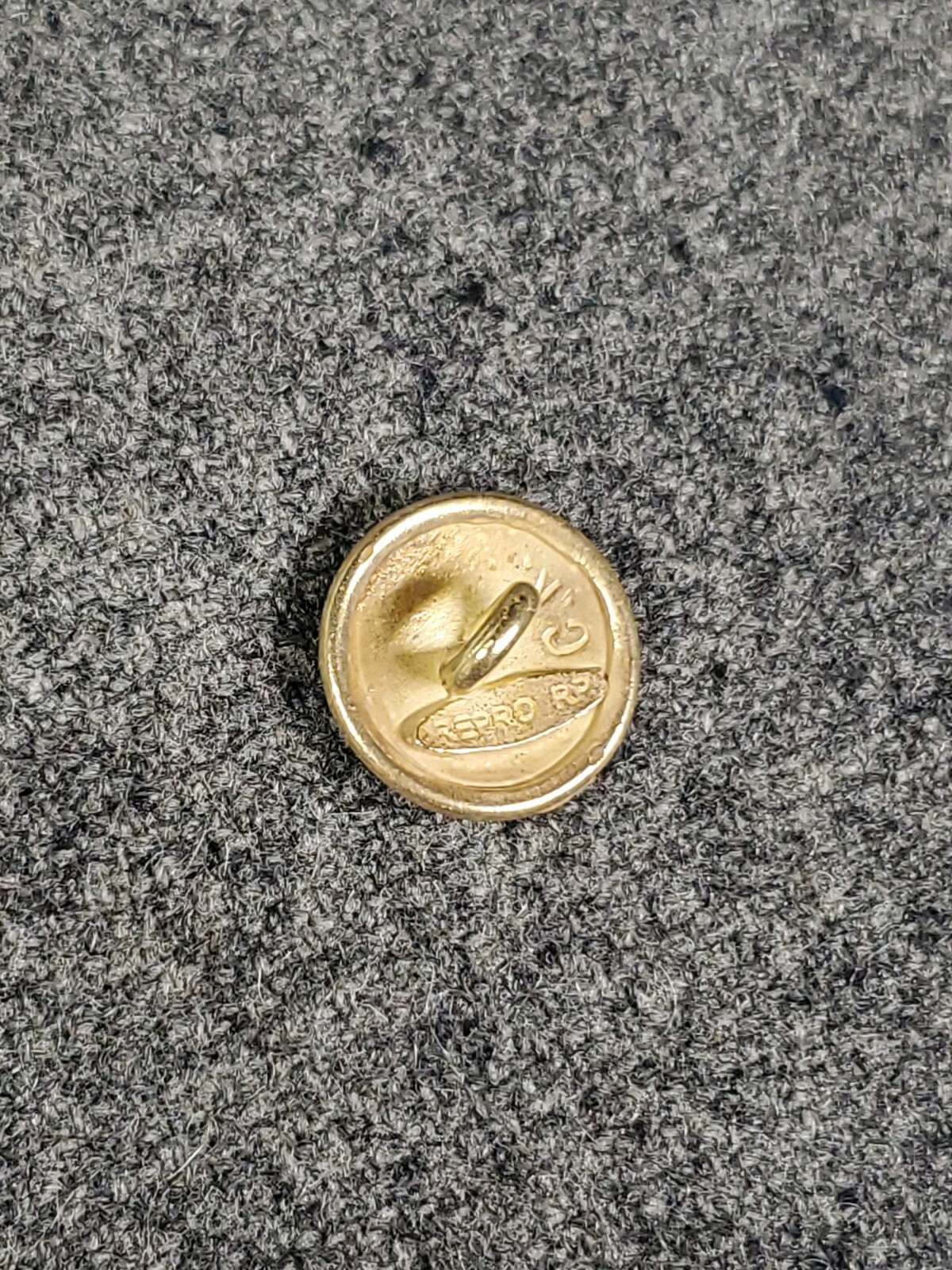 WWI German Button 1910 with Brass finish, 18MM buttons by the each